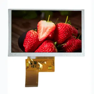 Kundenspezifisches 5-zoll-tft Transflexionsdisplay 24bit RGB 800*480 Auflösung 280 Nits lcd-Display-Modul für den außenbereich lesbar