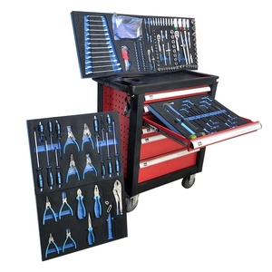 Boîte À Outils professionnelle Ensemble 6/7 Chariot à <span class=keywords><strong>tiroir</strong></span>/Armoire À Roulettes Avec 175 pièces Outils À Main - Product Image 1