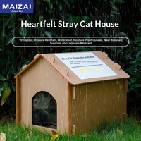 Lit d'extérieur pour chat en plastique, toutes saisons, imperméable et résistant au soleil, démontable, villa d'été pour chat - Vente en gros