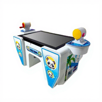 2026 Huilexing Premium Machine de jeu de pêche double pour aire de jeux pour enfants, design Panda, équipement d'arcade métallique pour deux joueurs