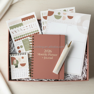 Tùy chỉnh in ấn letterbox văn phòng phẩm thiết lập máy tính xách tay vàng bút Cá nhân hóa 2026 monthy hàng tuần A5 chương trình nghị sự kế hoạch hộp - Product Image 3