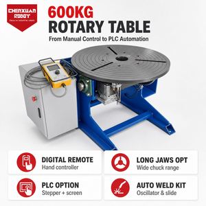 Heavy Duty 600kg <b>Welding</b> Positioner, Electric Tilt Rotary Table with Digital Remote for Large Component <b>Welding</b> - Product Image 2