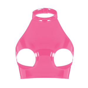 Reggiseno Sexy in PVC Lucido Europeo e Americano con Ammoniaca e Lattice PU, con Petto Scoperto ed Erotico - Product Image 5