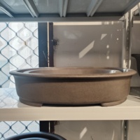 Pot à Bonsaï Yixing, pot ovale non verni