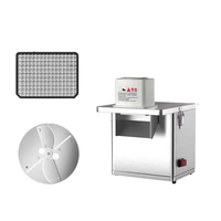Machine à couper les légumes automatique en acier inoxydable, trancheuse et hachoir électrique commercial 250W haute efficacité, alimentation sans contact