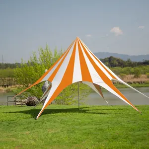 Manufacturer 8m Single-Pole Tension Star Canopy Tents Spider Shade Marquees