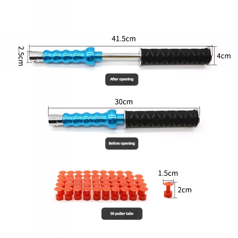 Car Dent Repair Hail Pit Slide Hammer Auto Body Dent Removal Tool 50 Sticky Sheet Metal Plates PDR Tool SUV Automobile · image 5