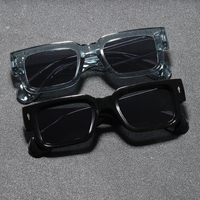 Lot de 2 lunettes décoratives carrées rétro, gadget tendance pour les activités de fête en intérieur