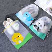 Sacs de fitness à cordon refermables Sacs de voyage en plastique Sacs de voyage transparents Pochette de rangement Paquets de cordes à cordon
