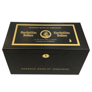 270 pièces de lingots de fer métalliques, couleur <span class=keywords><strong>or</strong></span> du Zimbabwe, plaqués, pièces carrées avec certificats dans une belle boîte - Product Image 3