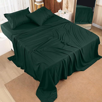 Parure de lit florale classique personnalisable haut de gamme 4 pièces, drap-housse 3D, housse de couette, garnissage en coton 500TC, toutes saisons, bio