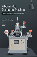 Machine de marquage à chaud pneumatique pour rubans et étiquettes adhésives avec écran tactile