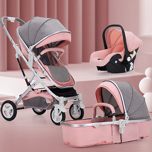 Cochecito de bebé 3 en 1 de lujo, carrito barato de buena calidad, nuevo diseño de China, venta al por mayor - Product Image 5