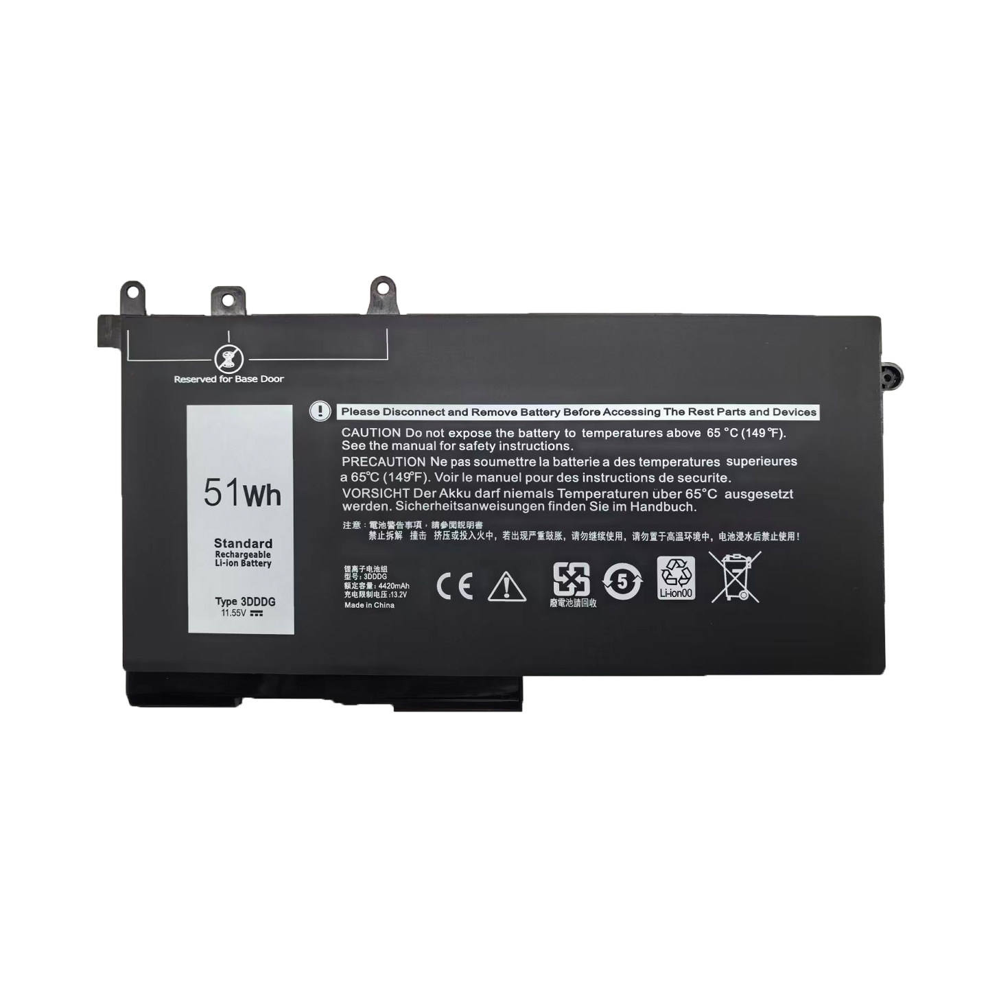 3DDDG สำหรับ Dell Latitude 5280 5480 5491 5580 5290 5490 3520 3530