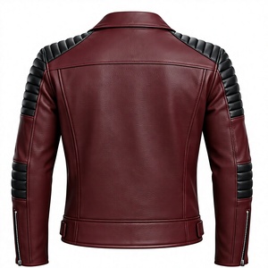 Chaqueta de Cuero para Hombre de Primera Calidad con Cierre de Cremallera - Product Image 2