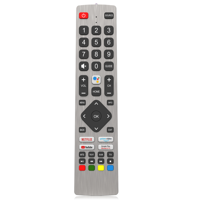 SHWRMC0133 IR Remote Control Compatible With Sharp TV, SHW/RMC/0133 Remote with Prime Video Google Play Netflix YouTube Buttons