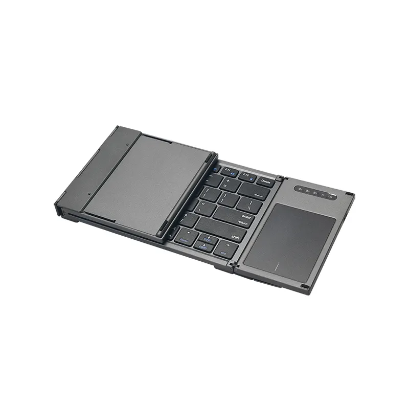 Высококачественная Беспроводная складная клавиатура bluetooth с большой сенсорной панелью
