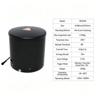 Système de récupération par parachute pour drone, charge utile de 100 kg, parachute de sécurité robuste, compatible multi-marques, qualité industrielle
