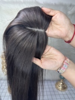 2026 <strong>Best</strong>-<strong>selling</strong> Natural Black 100% Real Virgin Human Hair with Silk Base <strong>Topper</strong> Natural <strong>Hairline</strong> High-quality Invisible Knots