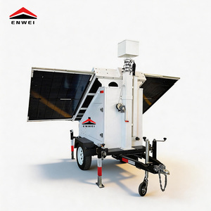 Remorque de sécurité solaire mobile avec 3*400W de panneaux monocristallins <span class=keywords><strong>pour</strong></span> l'exploitation minière - Product Image 2