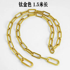 Chaîne en acier inoxydable noire de 1,5 m pour usage extérieur, chaîne à maillons robuste de qualité industrielle - Product Image 3