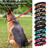Maßgefertigtes Robustes Hundehalsband Verstellbar Nylon mit Metallschnalle Griff Luxuriöser Taktischer Stil Weich Langlebig für Große Hunde