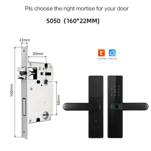 Nouveaux produits Sinon 2026 : Serrure de porte intelligente avec protocole Matter, meilleure qualité de service, poignée de porte, serrure intelligente à empreinte digitale pour projets - Product Image 2