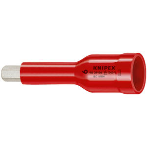 Llave de tubo Knipex de 6 mm con accionamiento cuadrado de 3/8 pulgadas para tornillos hexagonales - Product Image 1