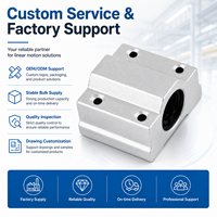 Bloc de roulement linéaire SCS6UU haute précision, boîtier en aluminium, roulement linéaire à faible friction pour équipement d'automatisation CNC
