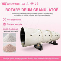Granulateur rotatif à tambour WINWORK pour dolomite, équipement de pelletisation de poudre minérale, fournisseur pour usines industrielles