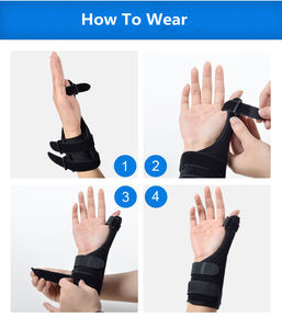 Attelle réversible pour le <span class=keywords><strong>pouce</strong></span> et le poignet pour le <span class=keywords><strong>pouce</strong></span>, le doigt goupillant, le soulagement de la douleur, l'arthrite, la tendinite, la déchirure - Product Image 6