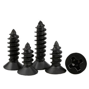 #1 सबसे ज्यादा बिकने वाली क्रॉस-रीसेड सेल्फ ड्रिलिंग स्क्रू st4.2/4.8 ब्लैक फिनिश कस्टम लंबाई मीट्रिक माप 100k + इकाइयों - Product Image 1