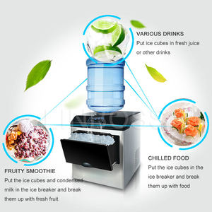 आइस ब्लॉक बनाने की मशीन 25 किलोग्राम स्वचालित काउंटरटॉप नग्गेट छोटे पोर्टेबल आइस निर्माता मशीन वाणिज्यिक घरेलू मूल्य के लिए - Product Image 4