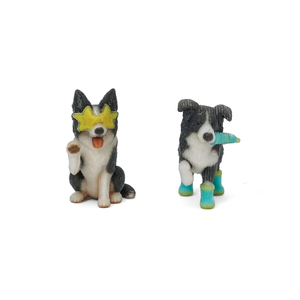 Creative <b>Mini</b> <b>Desk</b> Decorate Resin Dog Craft Home Decoration Border Collie - Rain & Fruit - Product Image 6