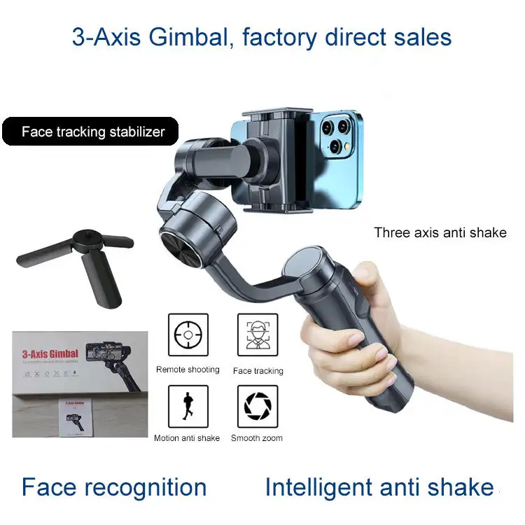 Wholesale handheld 3 Axis Camera phone stabilizing Gimbal For Smart Cell Mobile Phone
