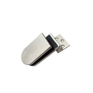 CHINA FACTORY 90 grados de pared a vidrio enmarcado pivote ducha bisagra aluminio baño puerta partición Clip Hin - Product Image 2