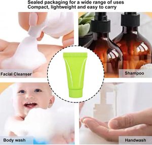 Flacon cosmétique en plastique PE blanc pour nettoyant visage, tube cosmétique en plastique pour emballage de crème - Product Image 4