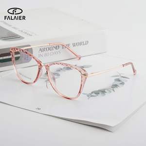 Monturas de Gafas Cat Eye Tr90, Montura Completa, Protección Anti Luz Azul, Unisex, Lentes Ac Tr7123 - Product Image 2