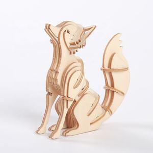 Nouveau design de <span class=keywords><strong>puzzle</strong></span> en bois découpé au laser, jouet éducatif, bricolage, assemblage d'animaux en carton, puzzles en bois 3D pour enfants - Product Image 4