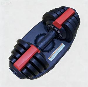 Haltères en acier réglables - Antidérapants, résistants à la transpiration, durables, portables, noirs, ergonomiques, unisexes pour la musculation et l'entraînement physique - Product Image 2