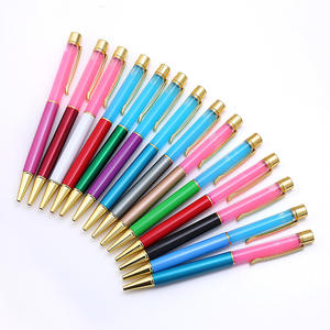 DIY Liquid Flower Pen Clip Empty Tube Floater <b>Gift</b> Liquid Metal Ball Pen - Product Image 2