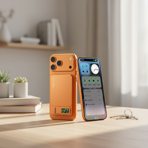 <span class=keywords><strong>Cargador</strong></span> Portátil Magnético Inalámbrico Ultra Delgado con Pantalla TFT, Carga Súper Rápida Pd de 20W, Batería Externa de Alta Capacidad de 10000 mAh - Product Image 1