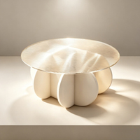 Table basse en verre minimaliste, design moderne, petite table de salon, mobilier tendance de luxe léger pour la maison