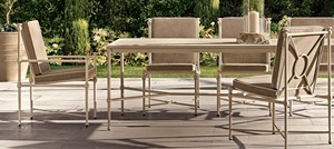 Custom All Weather Aluminum Outdoor Garden <b>Sofa</b> Set, Retro Design Patio Conversation Furniture Set with Seat Cushions - Product Image 5