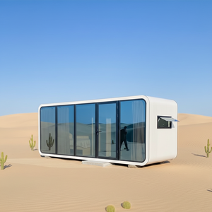 Vente directe mondiale : <span class=keywords><strong>Maison</strong></span> mobile de luxe moderne préfabriquée de 20 pieds et 40 pieds avec terrasse et escalier, modèle Apple Cabin - Product Image 1