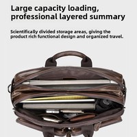 Sac pour homme en cuir véritable de créateur américain vintage, sacoche pour ordinateur portable, mallette, sac à main, sac à bandoulière, sac à dos, style professionnel