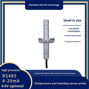 Sensor Kelembaban Suhu GN56-K042 RS485/4-20mA pemancar atmosfer tipe pipa kecil dipasang di dinding - Product Image 2