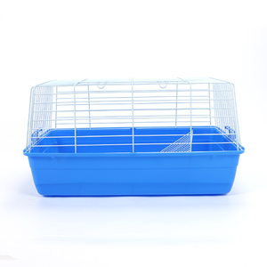 Fil de fer de qualité supérieure et plateau en plastique grand lapin néerlandais cochon cage cobaye cage de transport de lapin pour l'élevage de lapins - Product Image 4