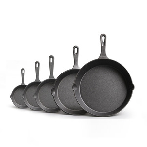 8.5cm-26cm Pre-Seasoned <strong>Cast</strong> Iron Fry <strong>Pan</strong> Eco-Friendly Oven Save Fry <strong>Pan</strong> for Frying Saute Cooking <strong>Cast</strong> Iron Cookware Set - Product Image 1