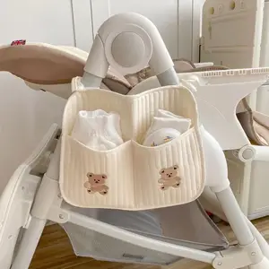 Portable Baby Crib Storage Bag Nappy Organizer Multifunctional Newborn Bed Headboard Diaper Bag for Kids Baby Items Bedding